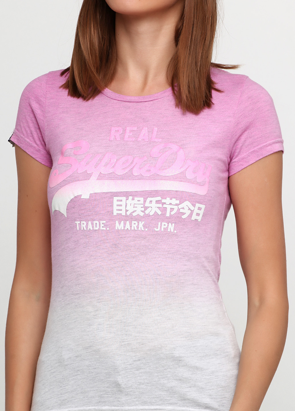 Розовая летняя футболка Superdry