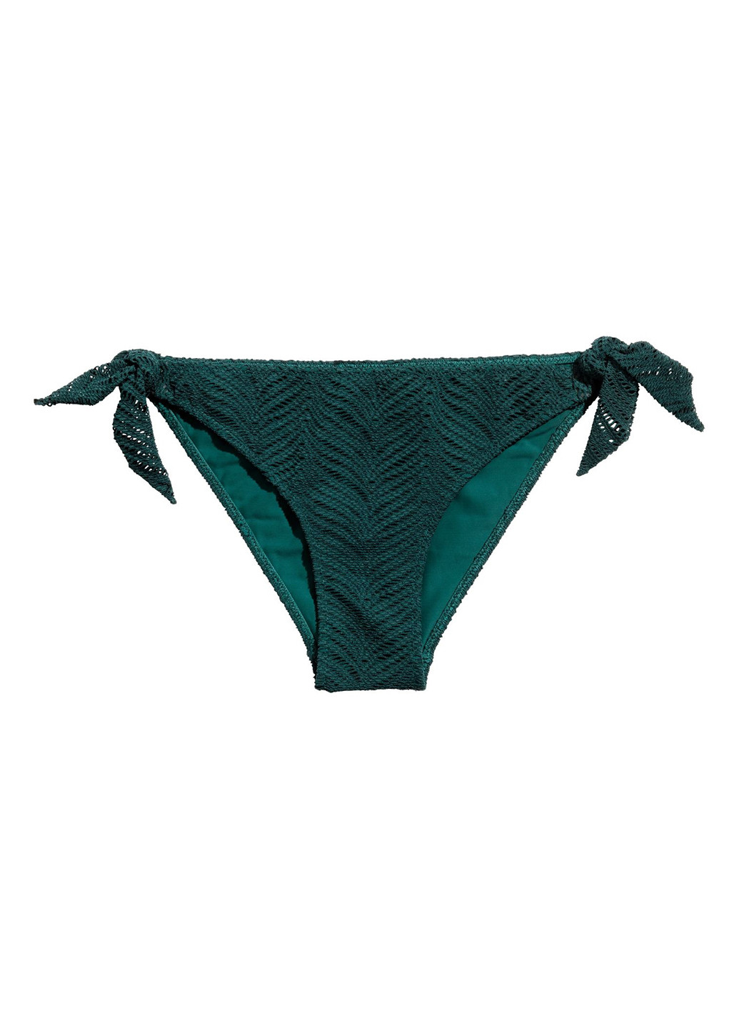 Темно-зеленые купальные трусики-плавки однотонные H&M