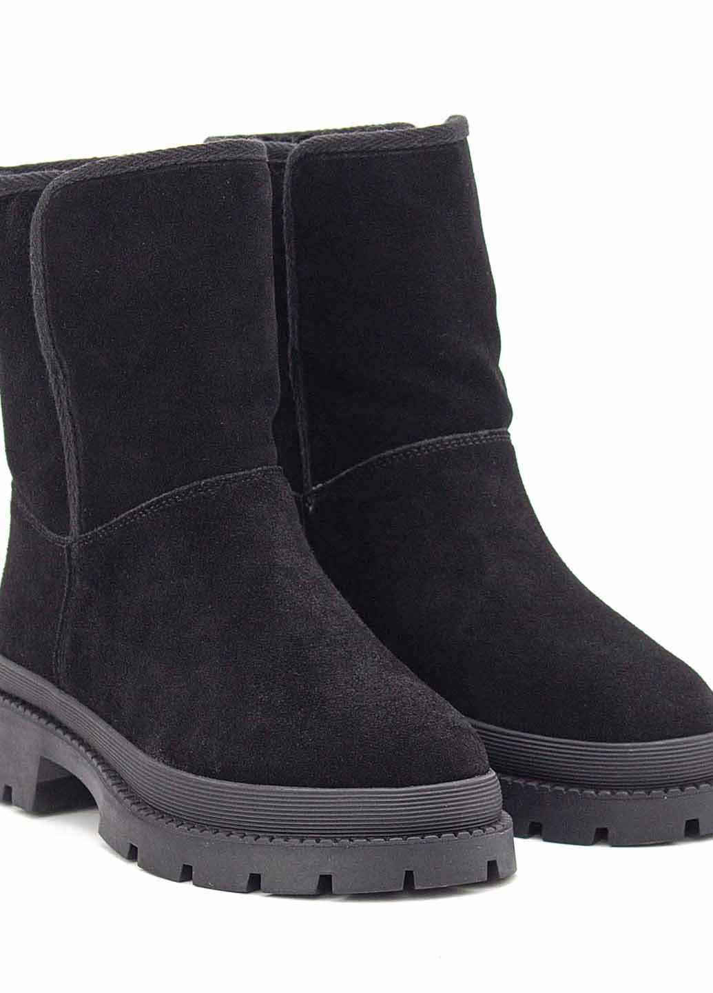 Зимние ботинки Respect на тракторной подошве спилок