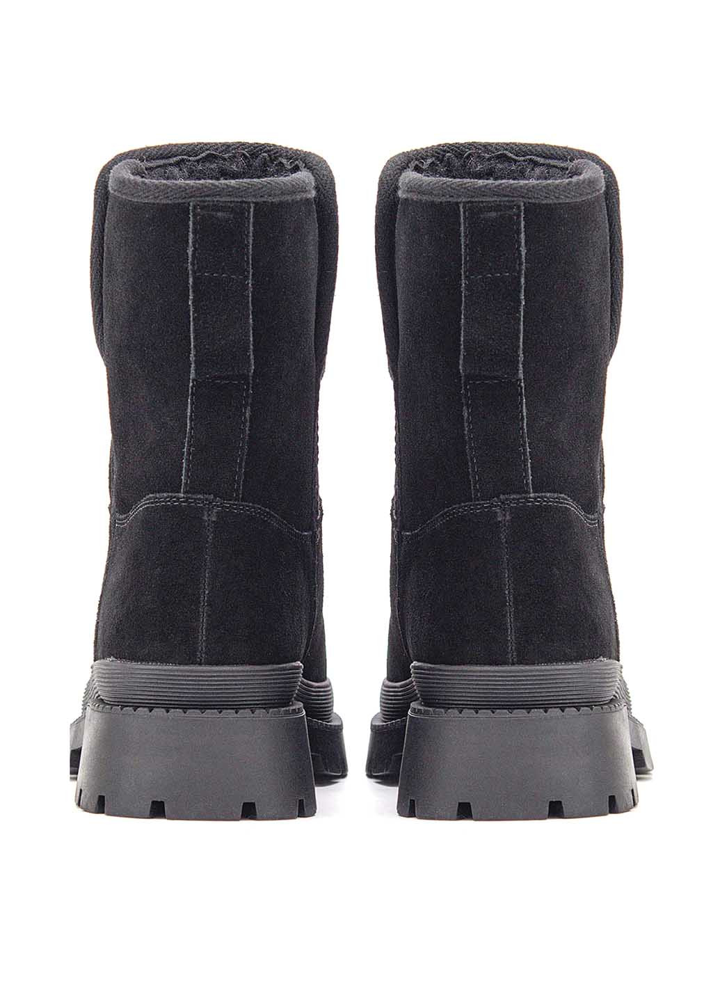 Зимние ботинки Respect на тракторной подошве спилок