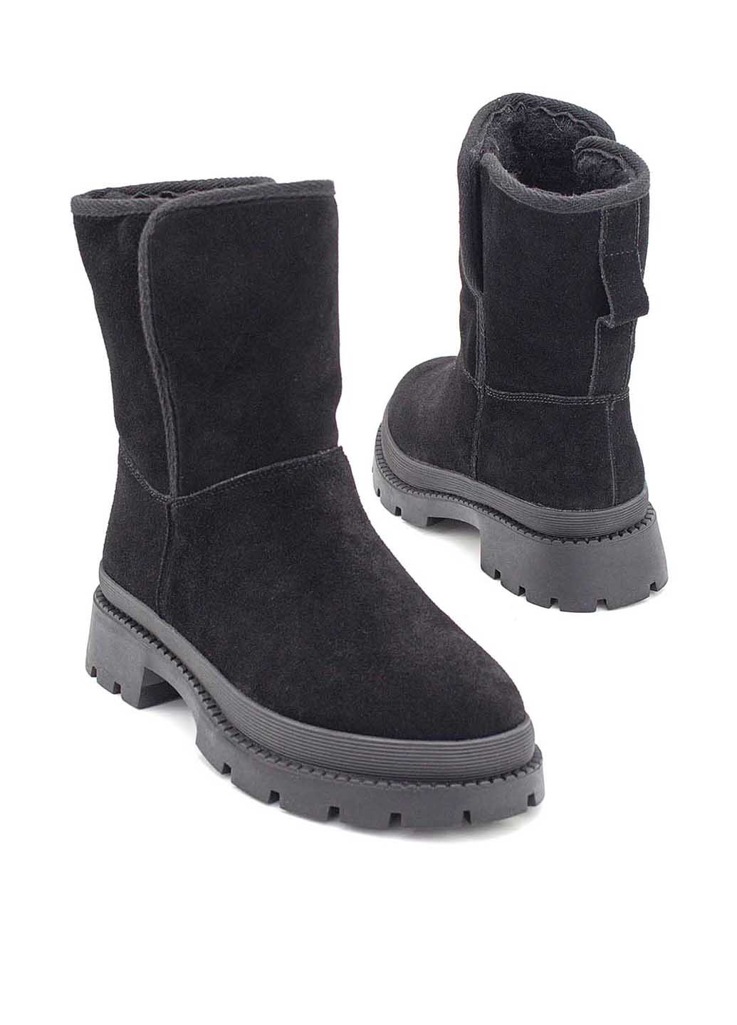 Зимние ботинки Respect на тракторной подошве спилок