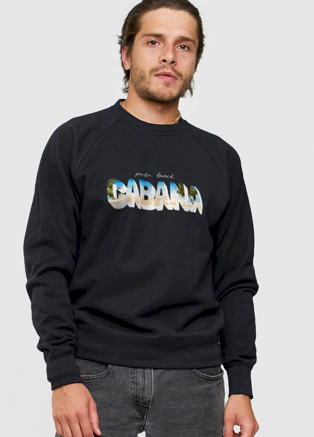 Черный свитшот мужской YAPPI рисунок (251424219)