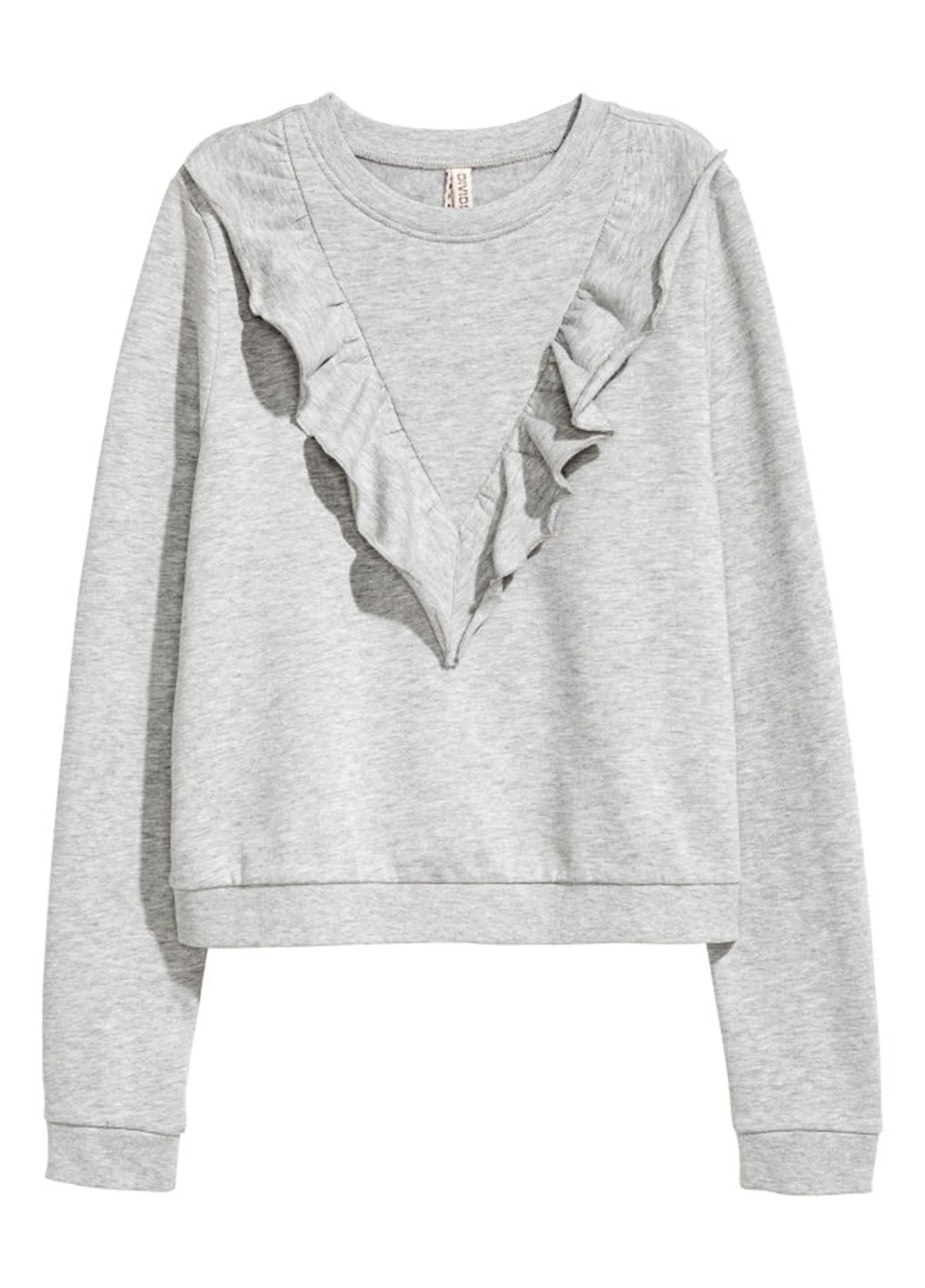 Сірий світшот H&M меланж (179435668)
