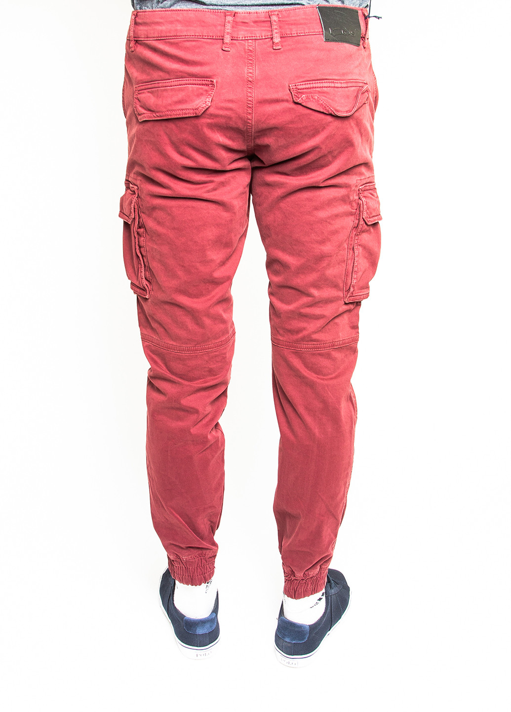 Красные демисезонные зауженные джинсы Gas