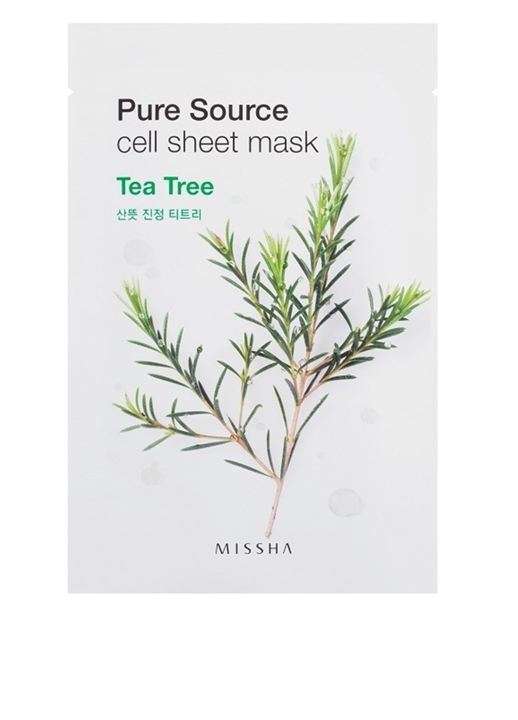 Маска увлажняющая тканевая Pure Source Cell Sheet Tea Tree, 21 г MISSHA (126348471)