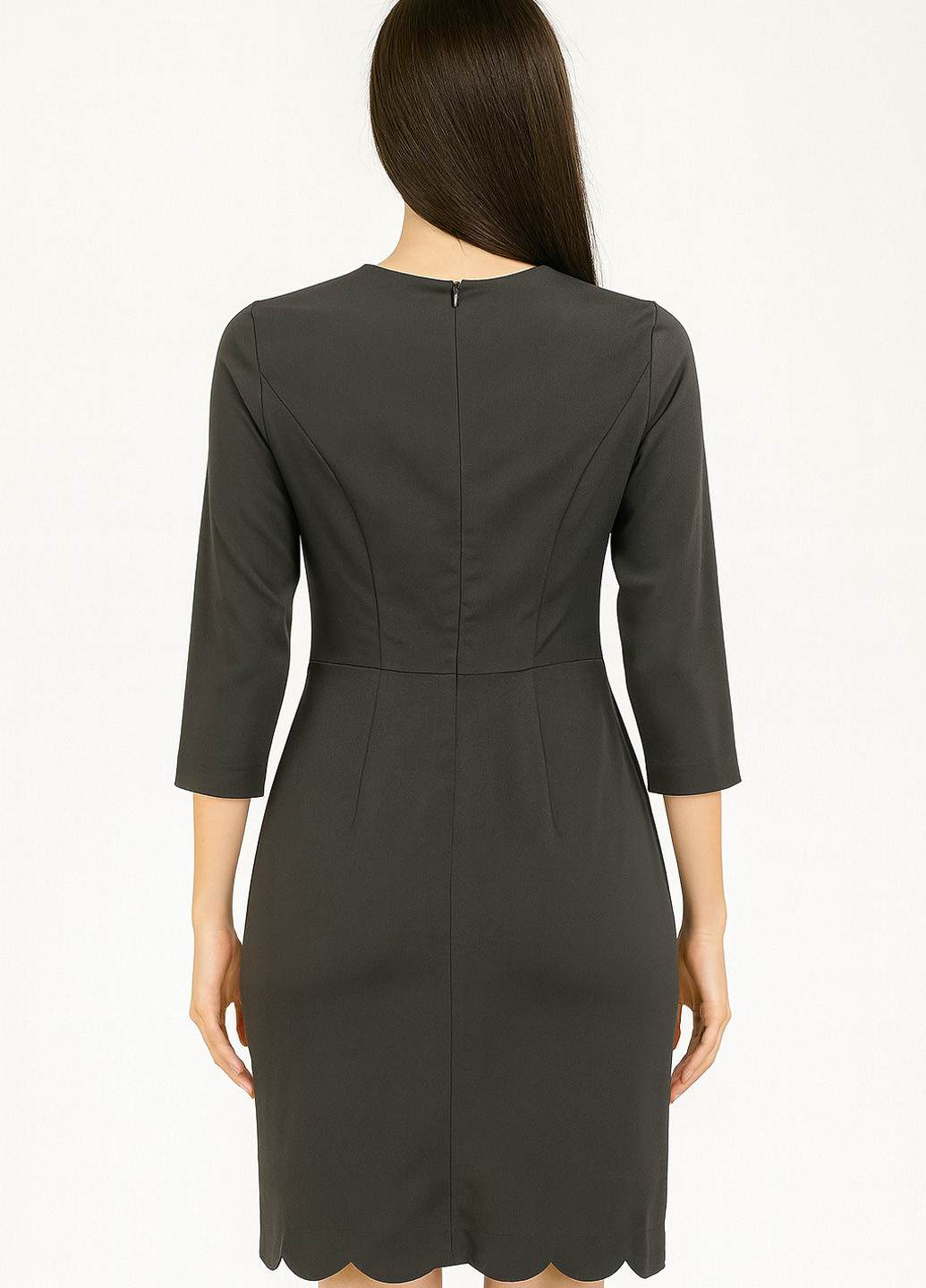 Чорна кежуал сукня футляр Sassofono однотонна