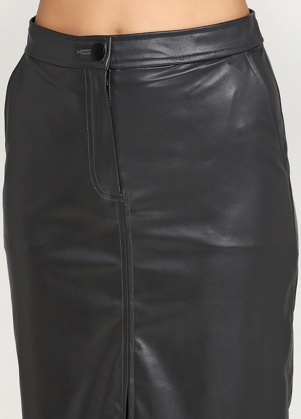 Черная кэжуал однотонная юбка Gingier Studio карандаш