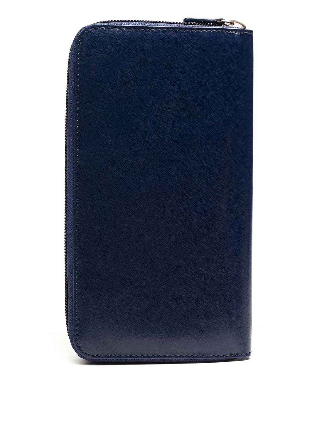 Кошелек Italian Bags однотонный синий кэжуал