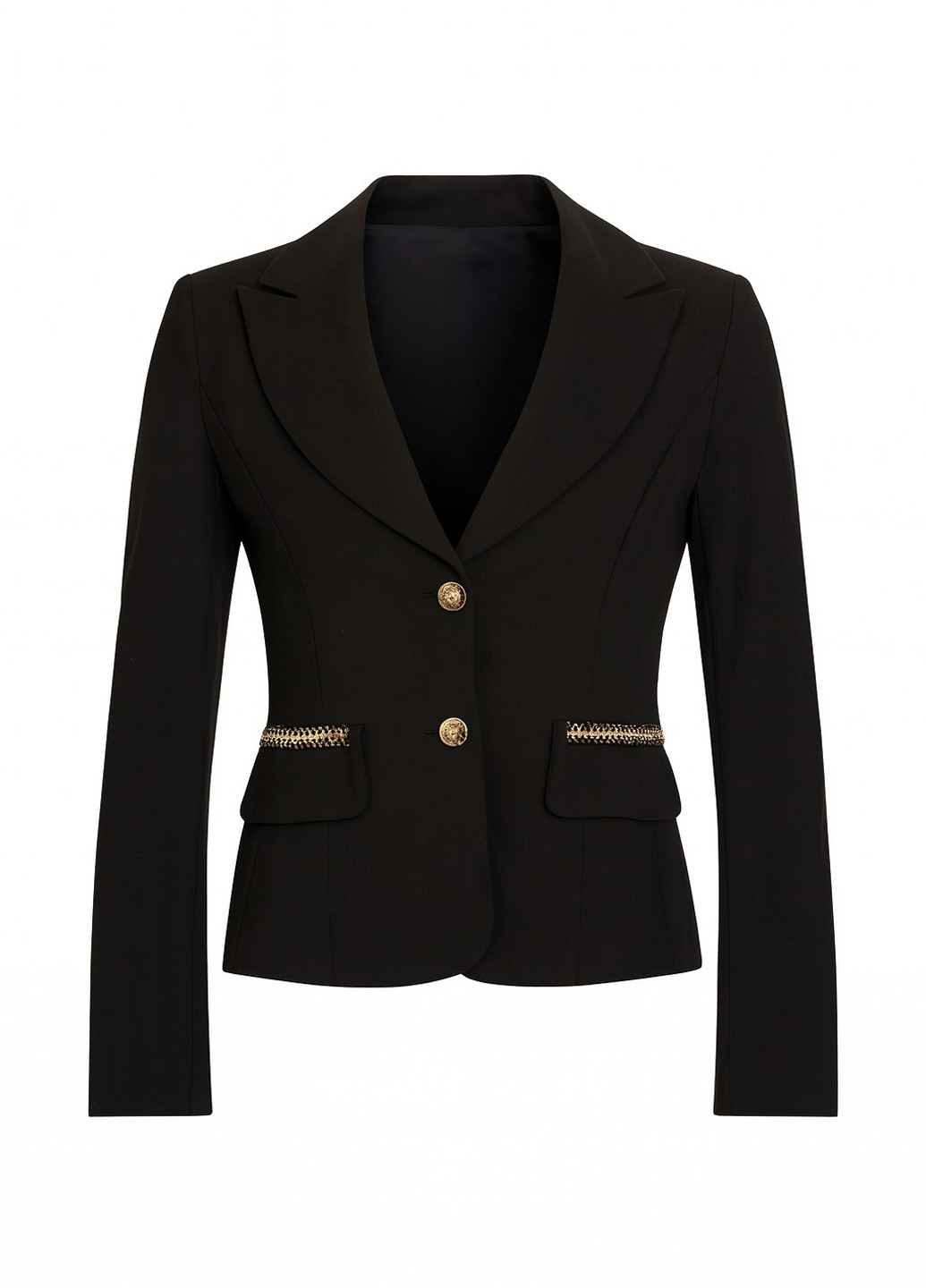 Темно-коричневый женский жакет Sassofono однотонный - демисезонный