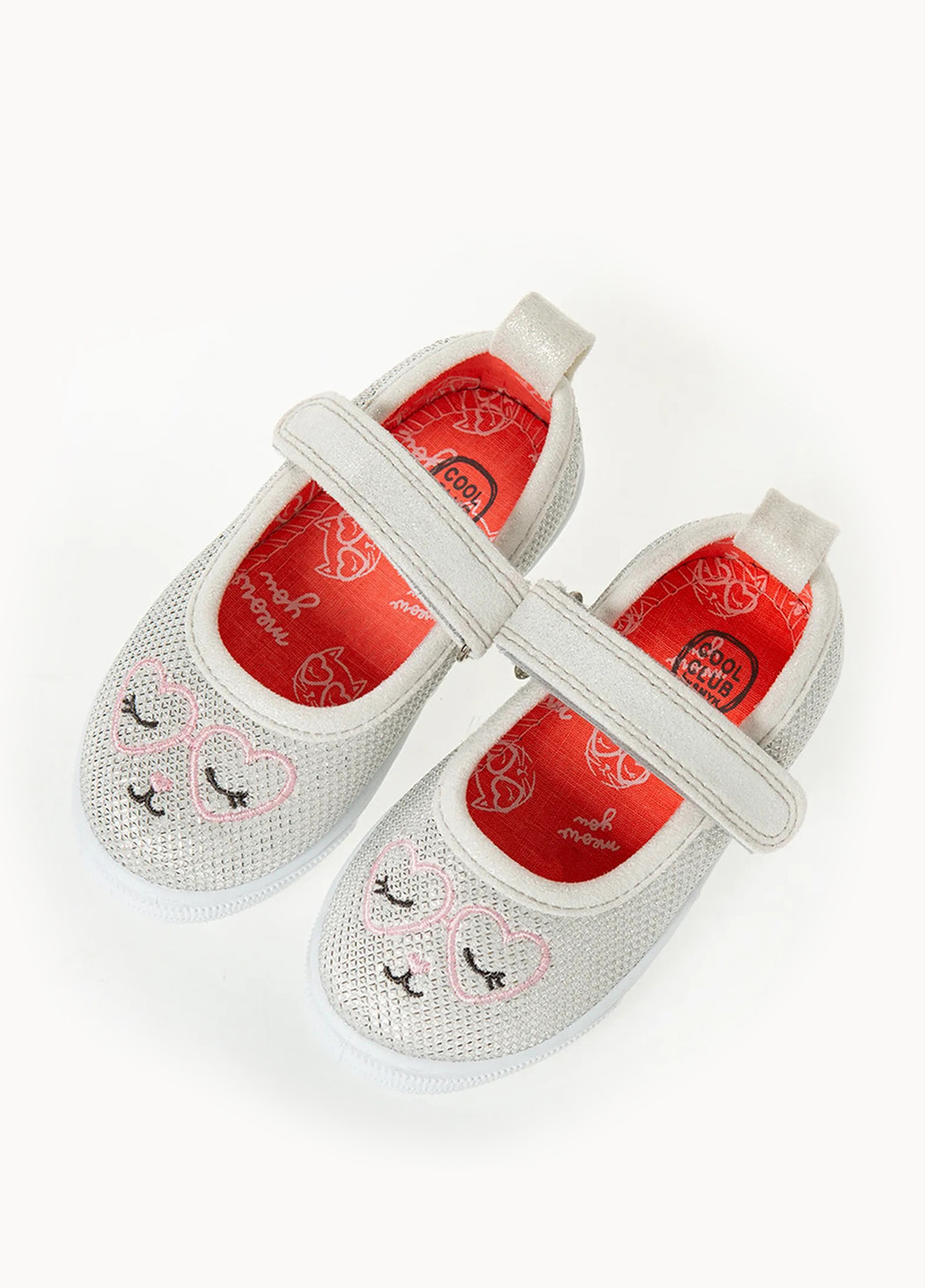 Серебряные туфли на платформе Cool Club