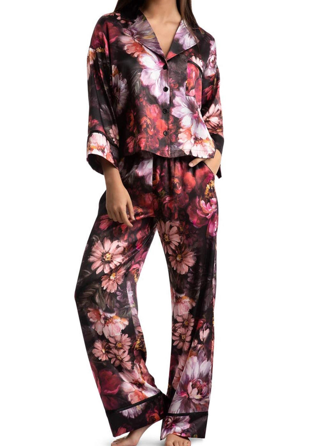 Цветная домашний рубашка с цветами Midnight