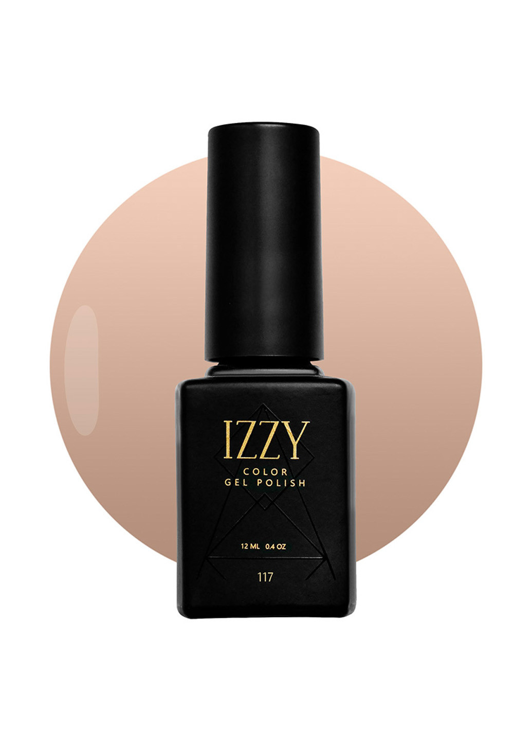 Світлий бежевий гель-лак для нігтів 117, 12 мл Izzy (363030510)