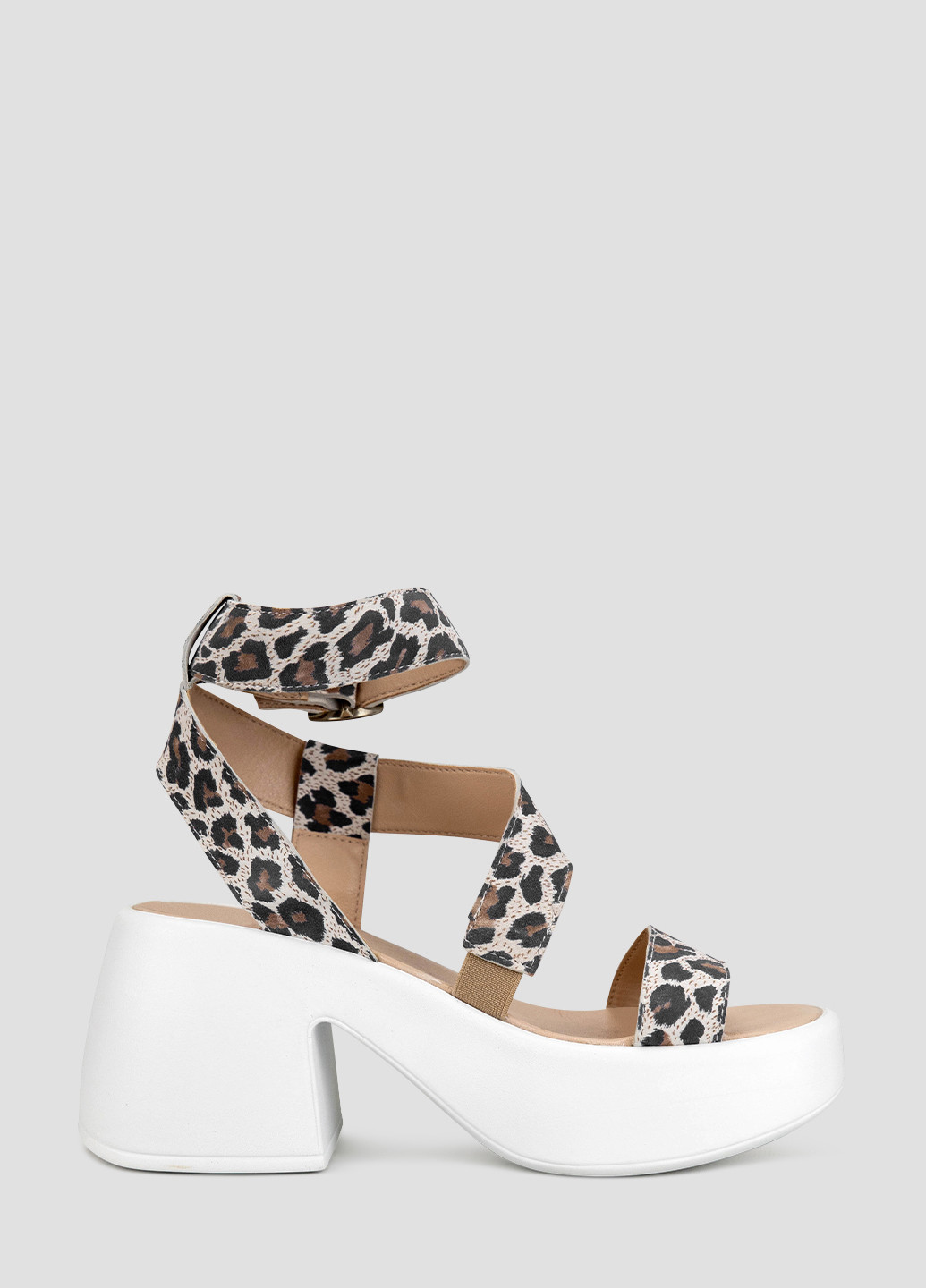 Комбинированные босоножки Viscala с ремешком с белой подошвой