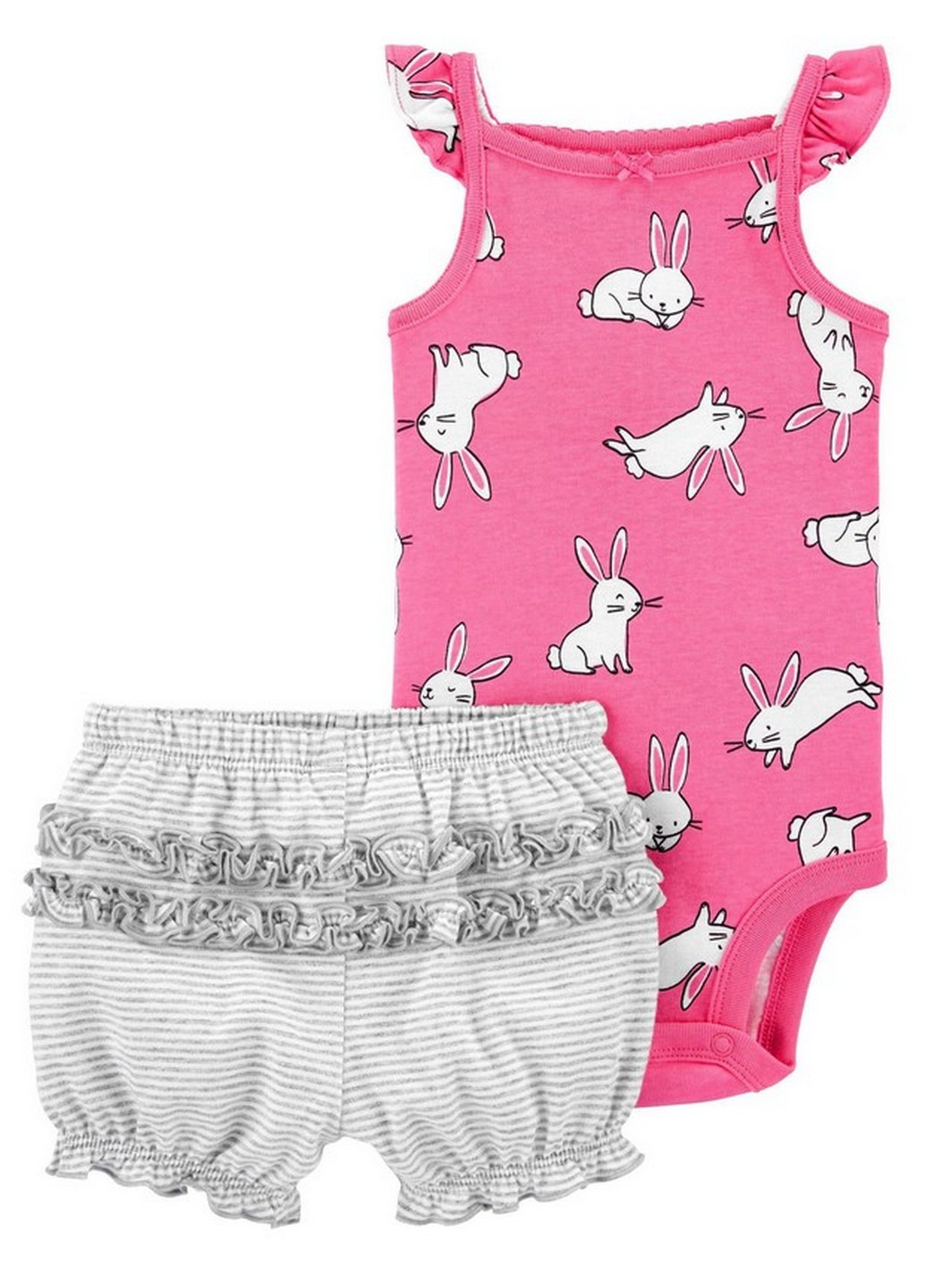 Рожевий демісезонний боді-майка і шорти для дівчинки Carter's