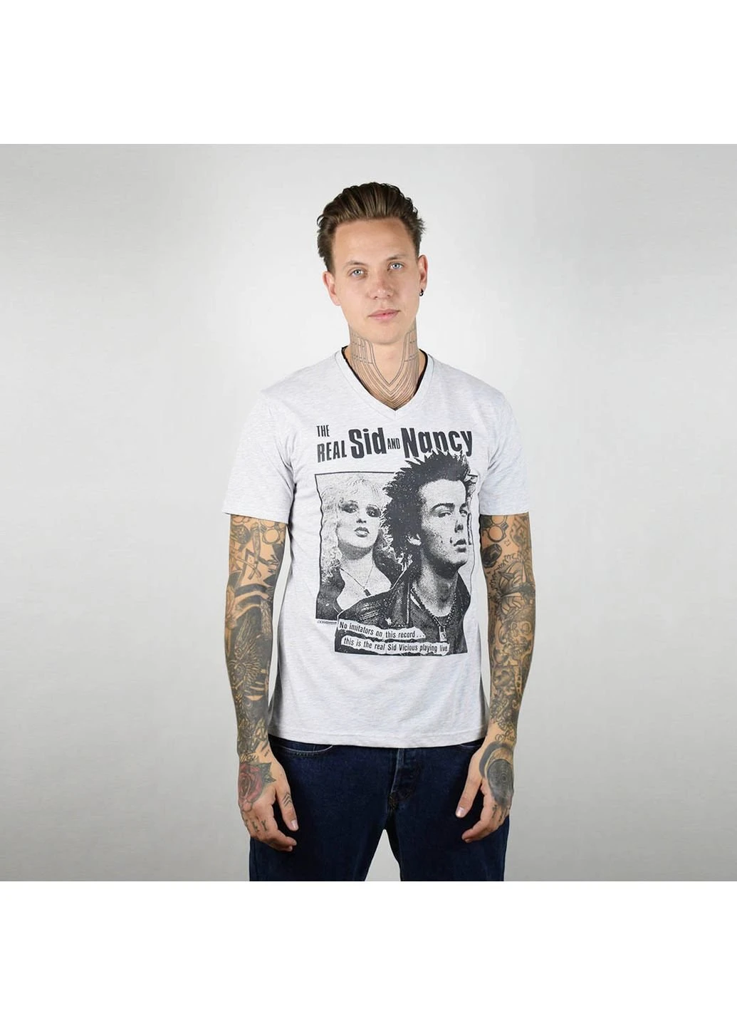 Серая футболка мужская sid and nancy, серый Power