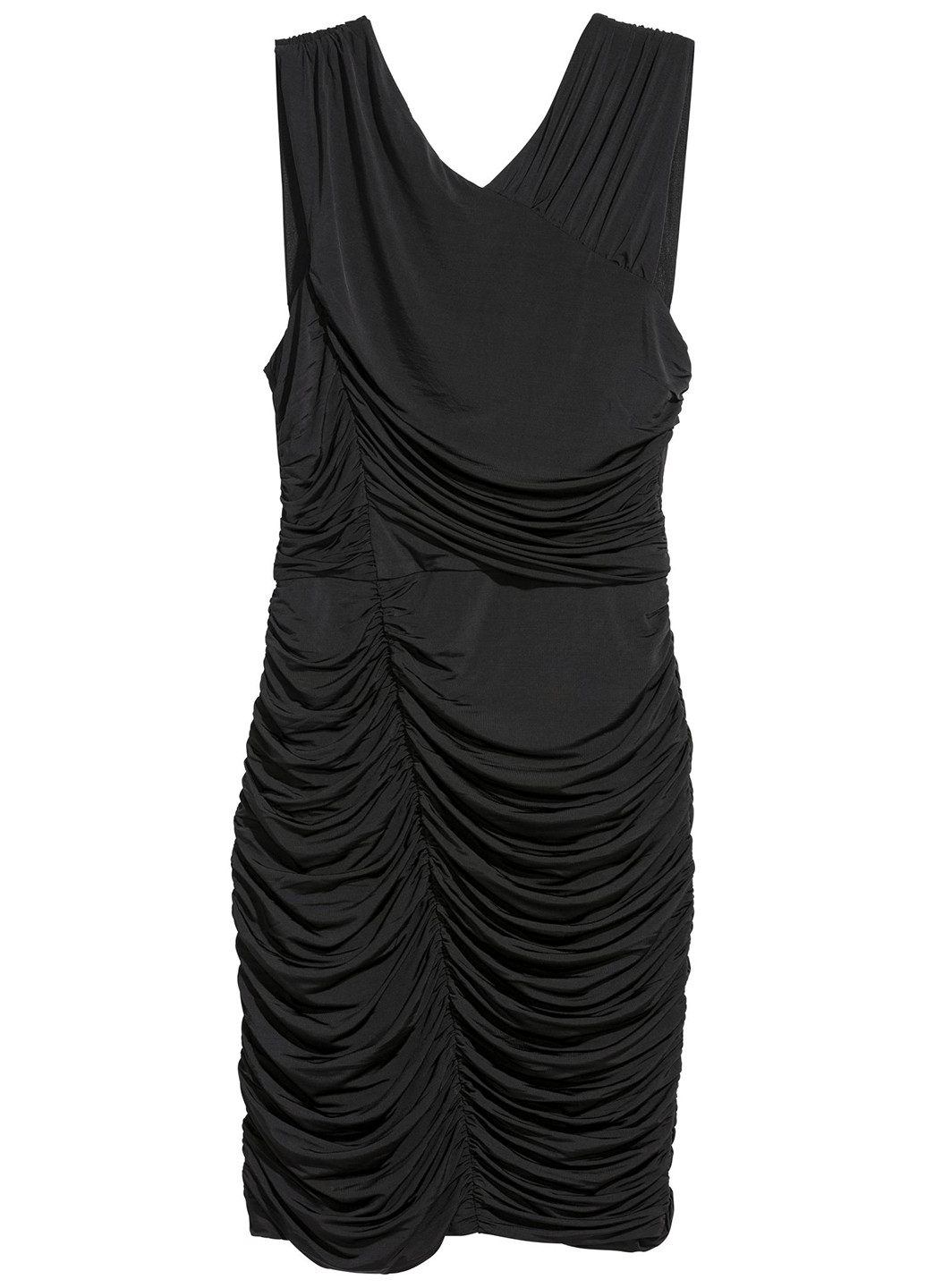Чорна коктейльна сукня футляр H&M однотонна