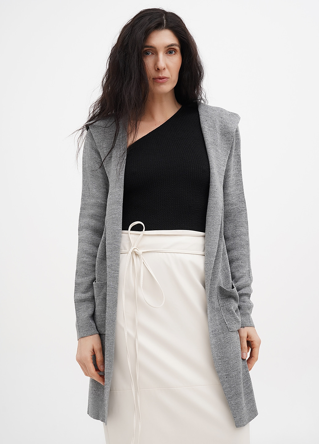 Серый демисезонный кардиган Imperial