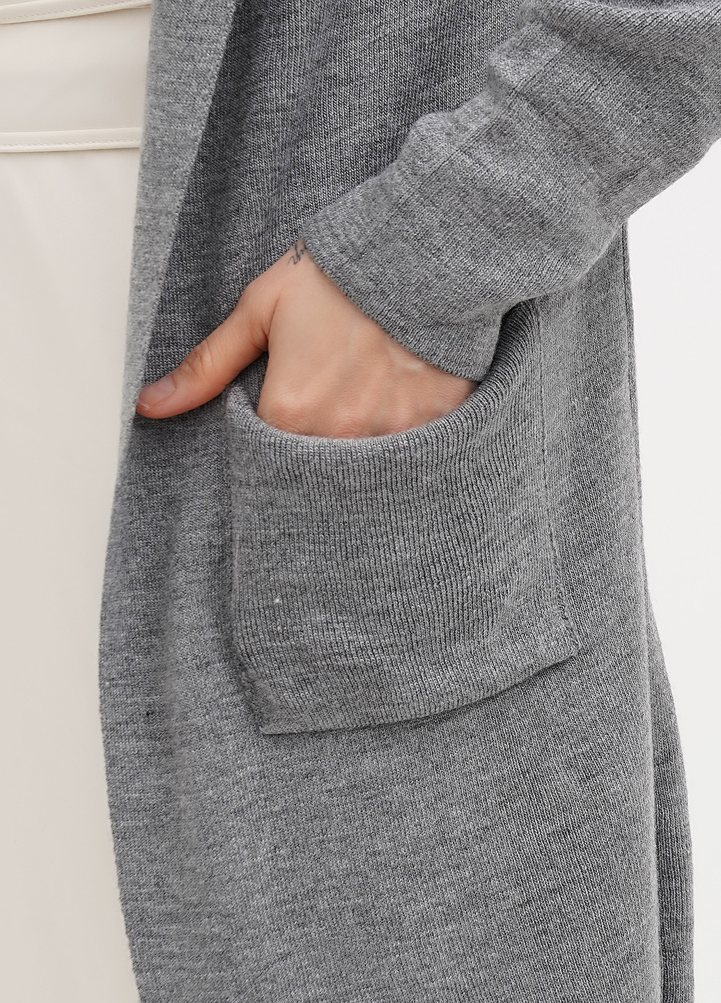 Серый демисезонный кардиган Imperial