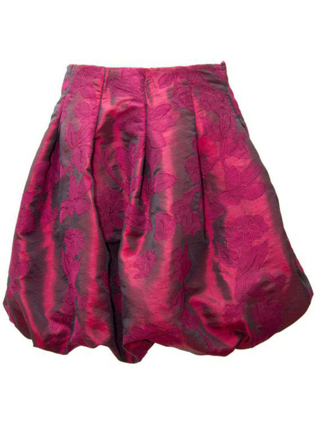 Бордовая кэжуал однотонная юбка Bebepa со средней талией