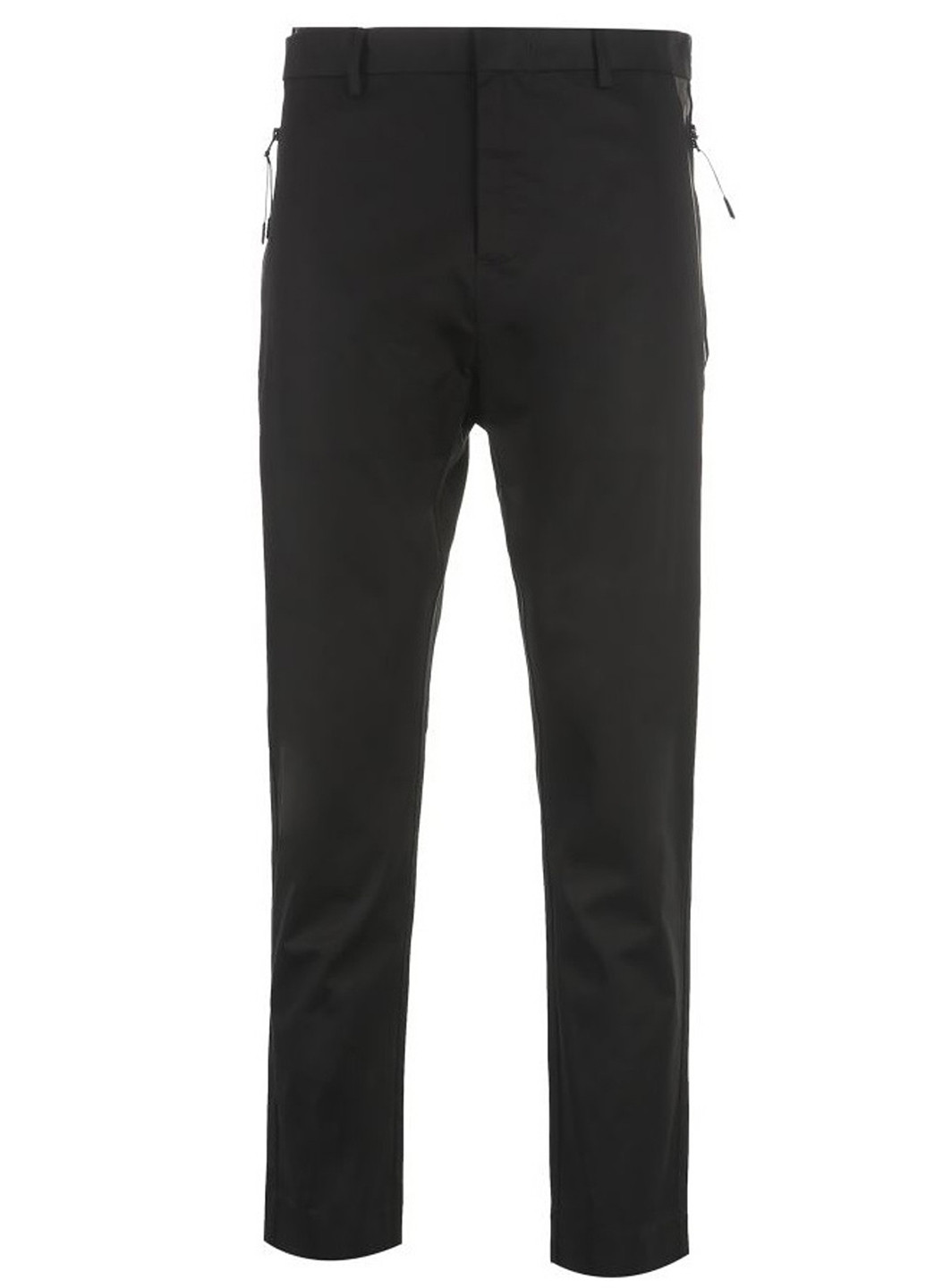 Черные кэжуал демисезонные укороченные, зауженные брюки Jack & Jones