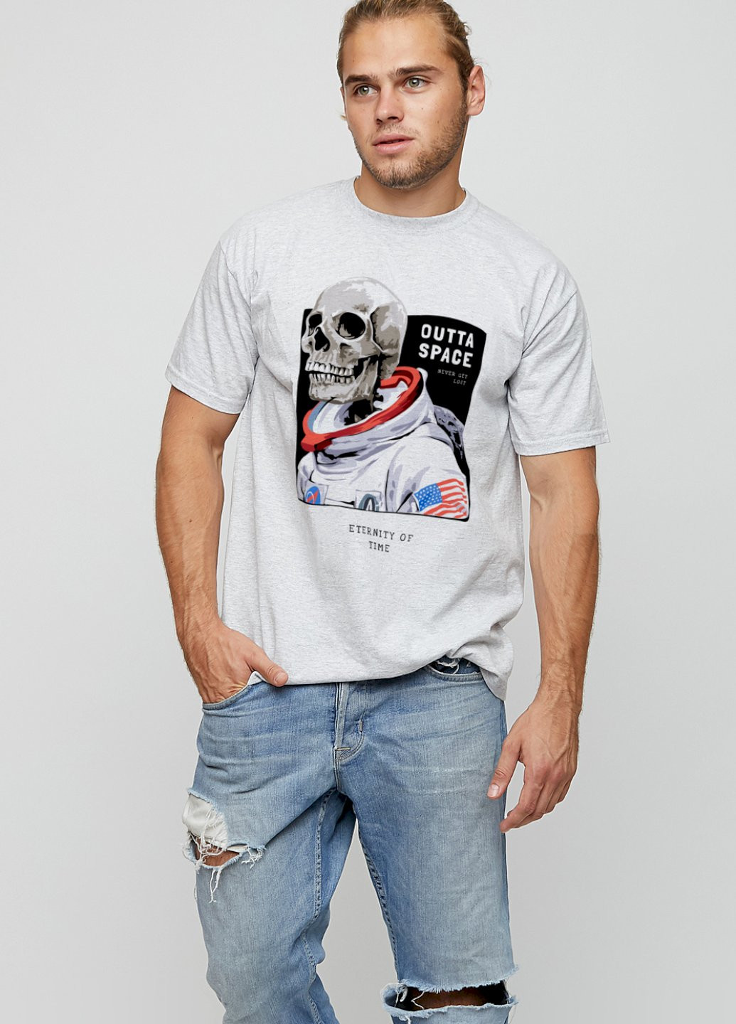 Сіра футболка чоловіча basic YAPPI