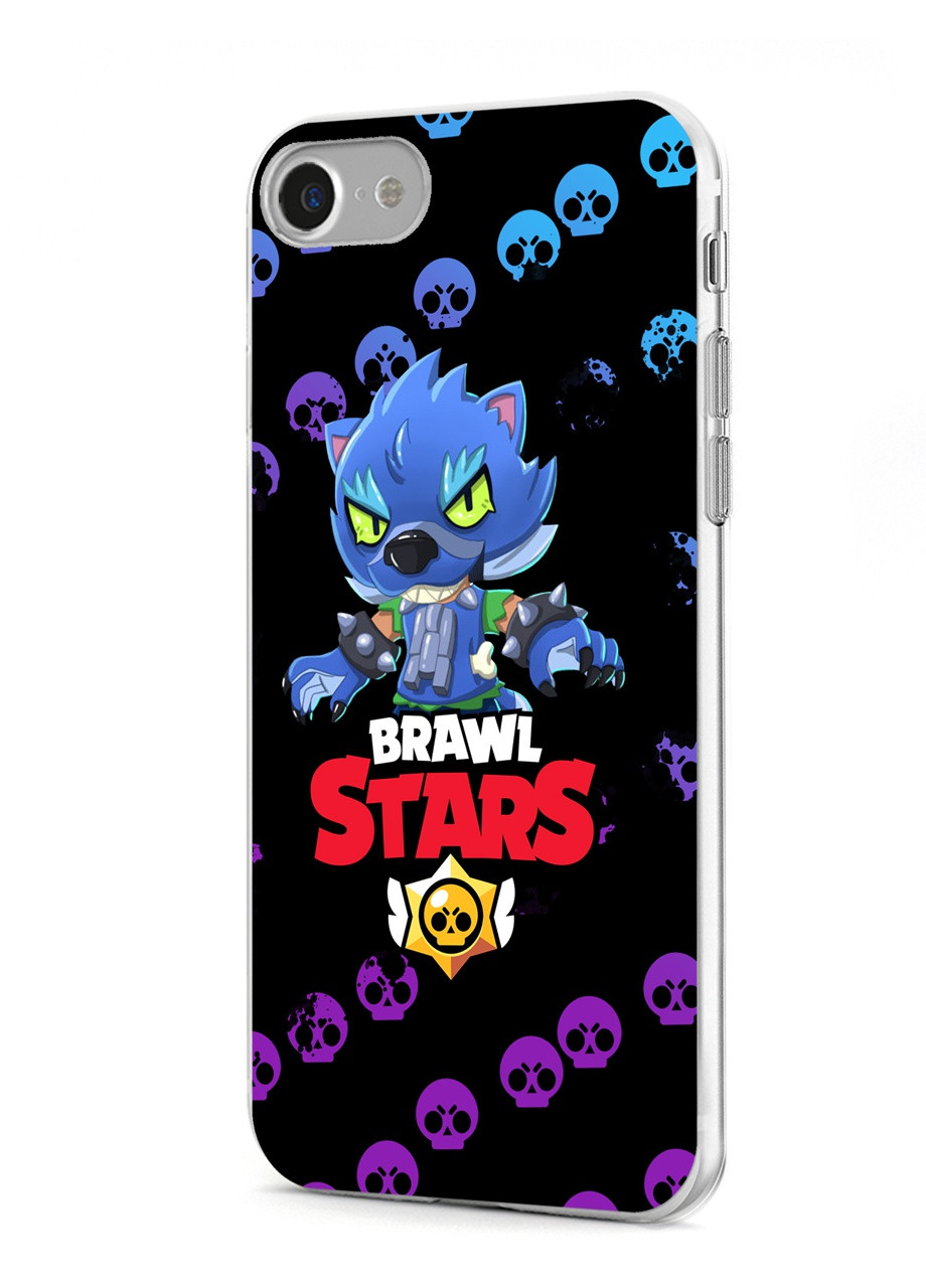 Чохол силіконовий Apple Iphone Xs Леон Вовк Бравл Старс (Leon Wolf Werewolf Brawl Stars) (8938-1014) MobiPrint (219284141)
