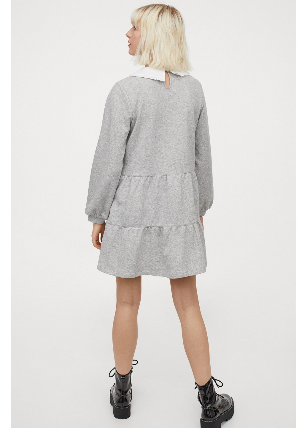 Світло-сіра кежуал сукня H&M меланжева