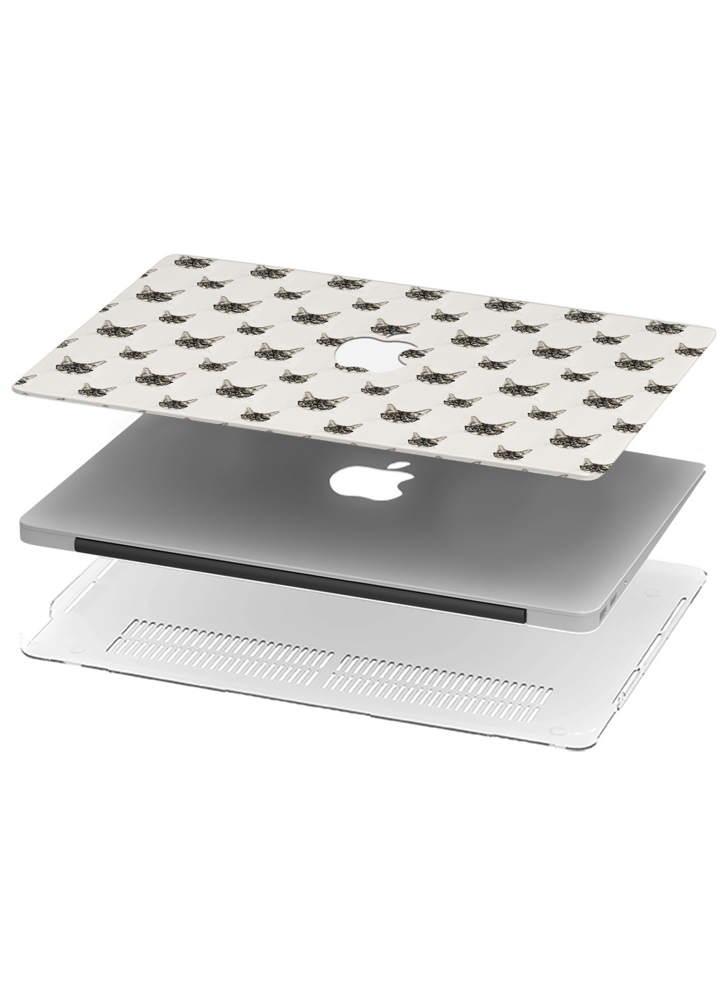 Чохол пластиковий для Apple MacBook Pro 15 A1707 / A1990 Паттерн з котами (Cat Pattern) (9649-2447) MobiPrint (218858452)