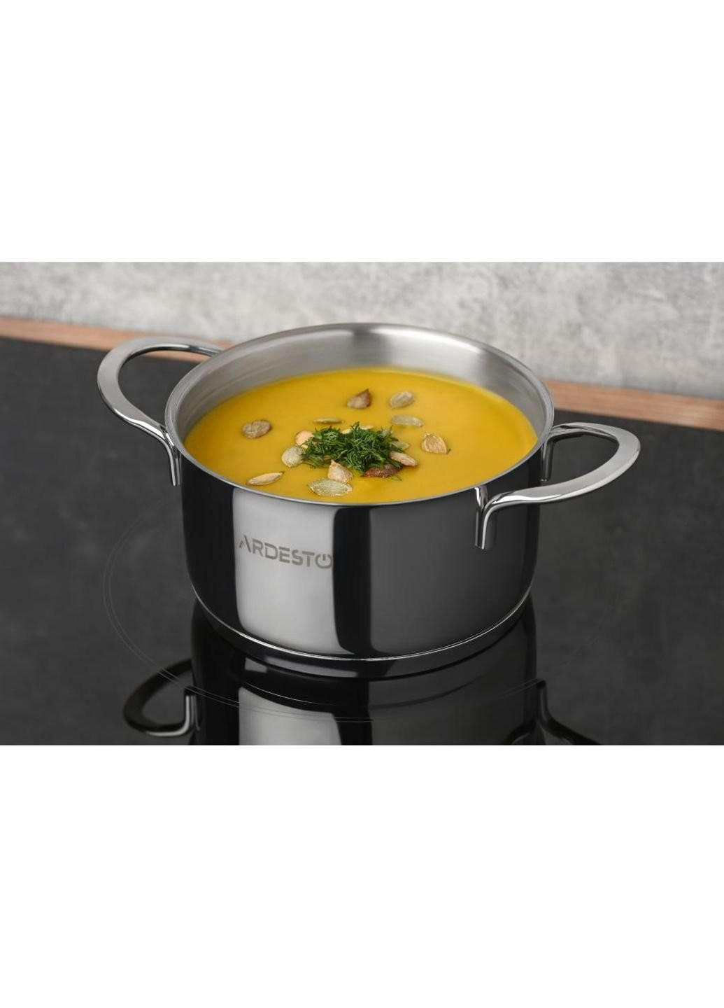 Кастрюля Luna с крышкой 0,9 л (AR0609S) Ardesto (254108516)