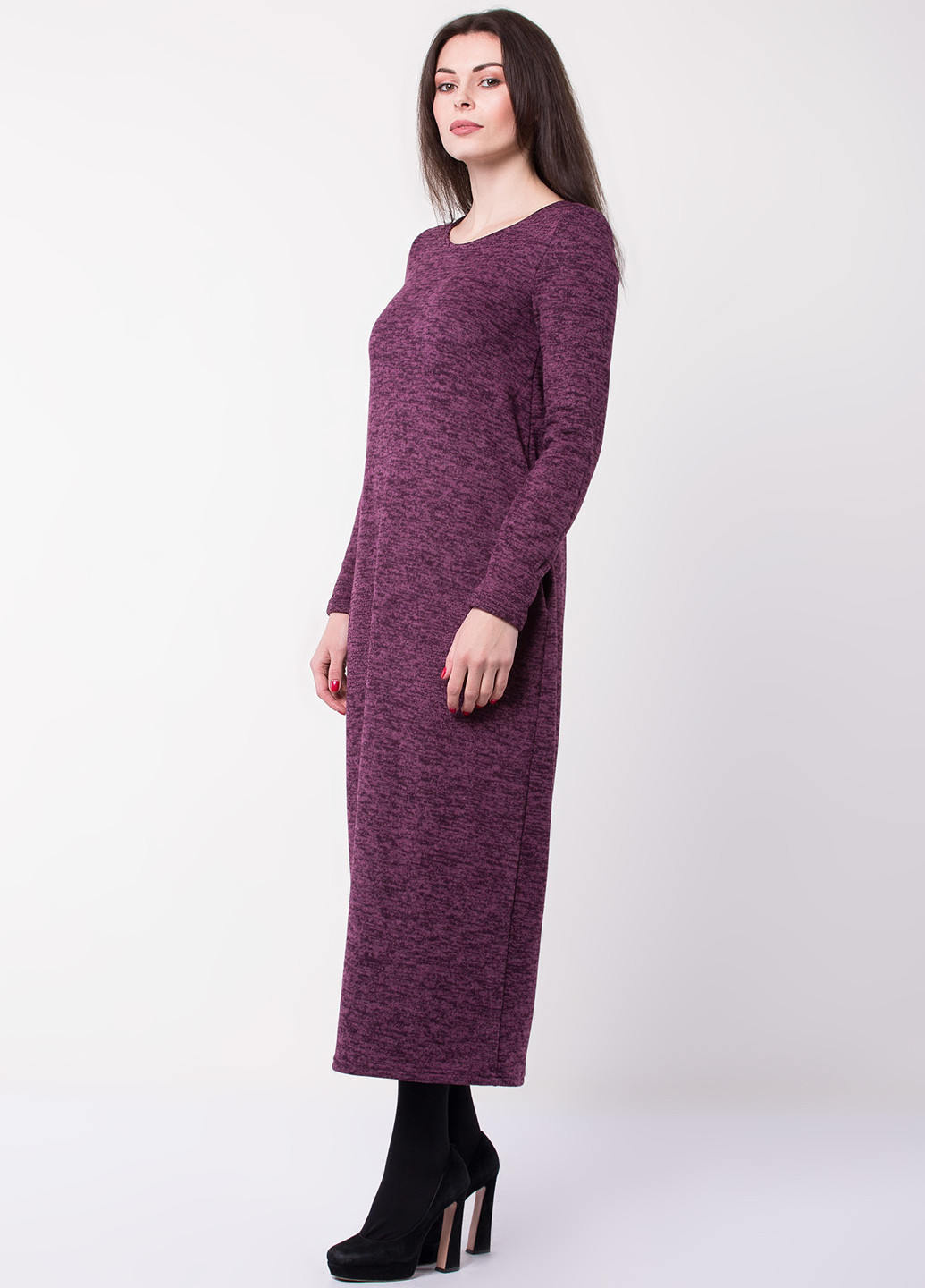 Фіолетова кежуал платье Garne меланжева
