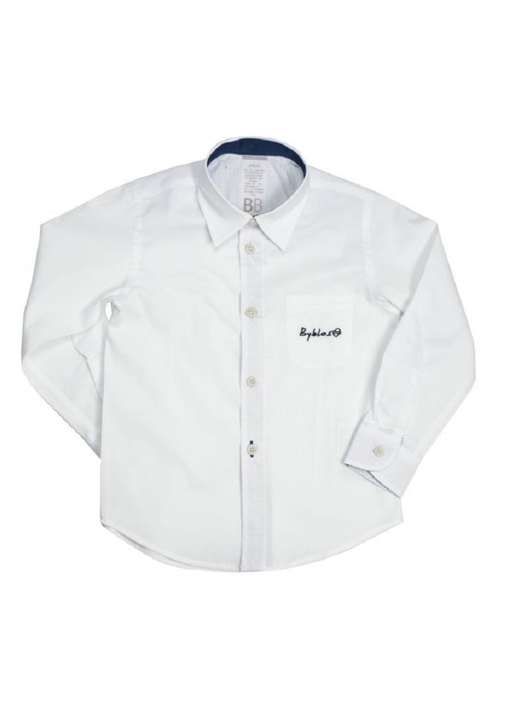 Белая кэжуал рубашка Byblos с длинным рукавом