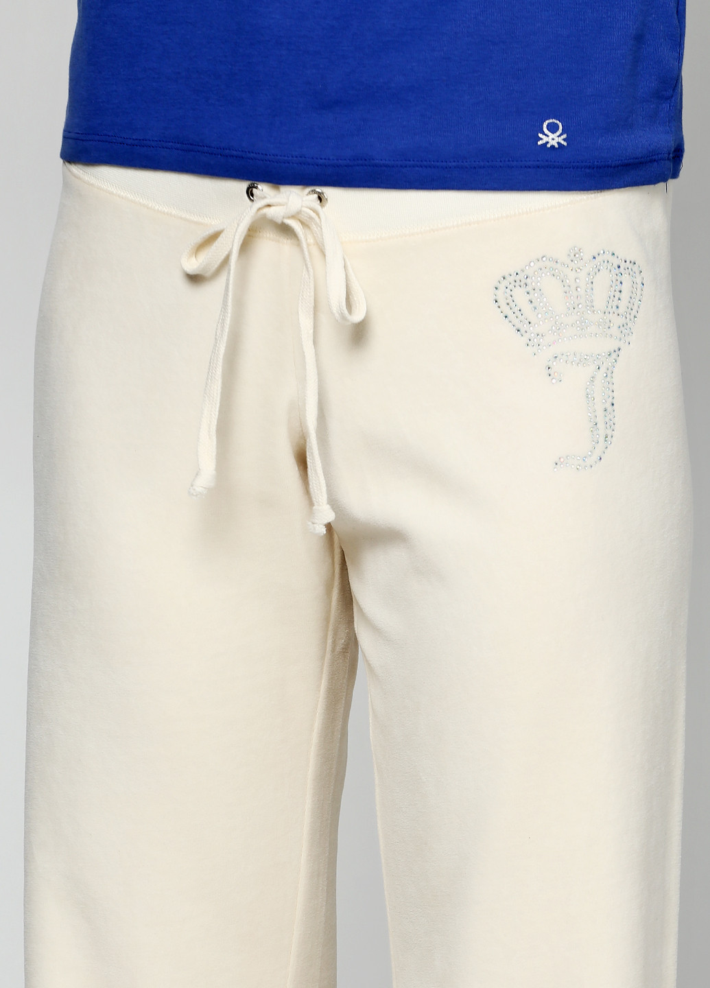Молочные спортивные демисезонные прямые брюки Juicy Couture