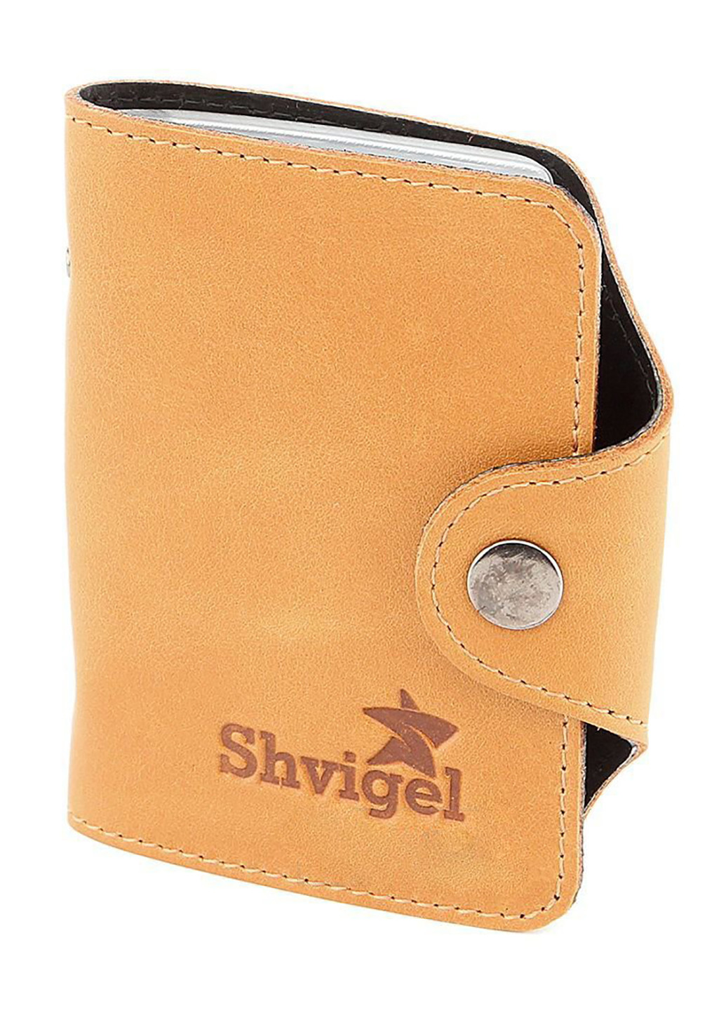 Мужской кожаный кошелек 9,5х13,5 см Shvigel (229460438)