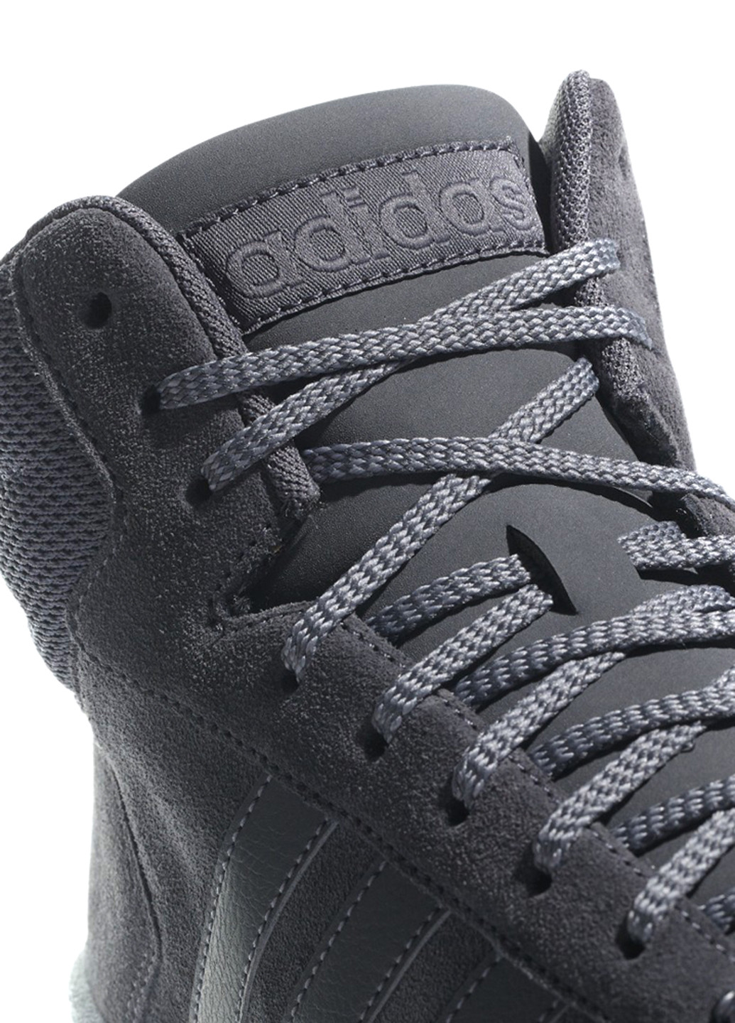 Темно-серые всесезонные кроссовки adidas Hoops 2.0 Mid