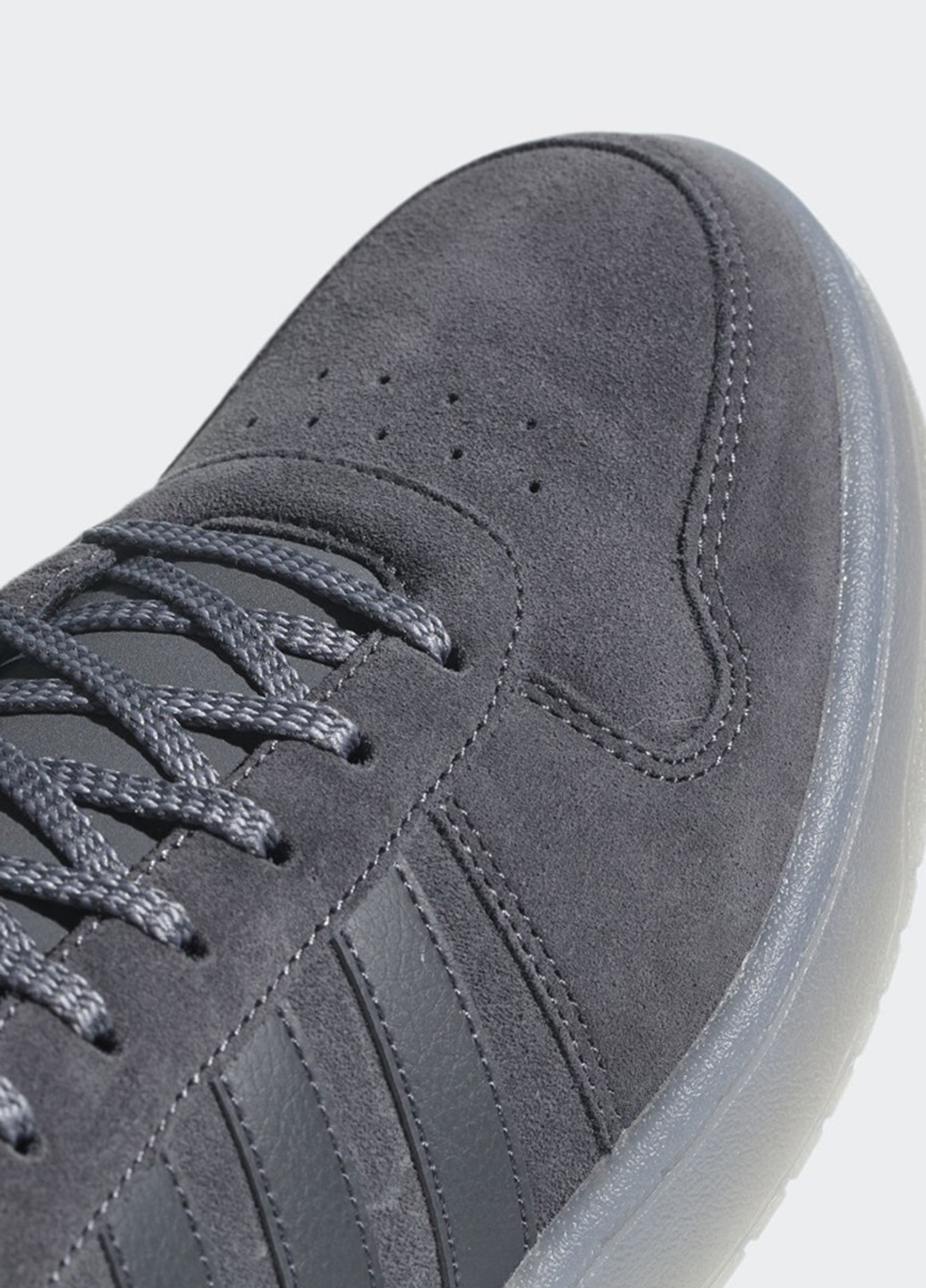 Темно-серые всесезонные кроссовки adidas Hoops 2.0 Mid