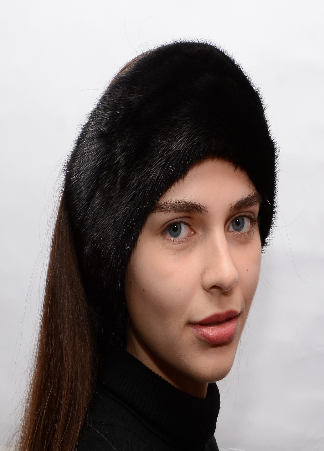 Жіноча хутрова норкова пов'язка на голову Меховой Стиль (205139993)