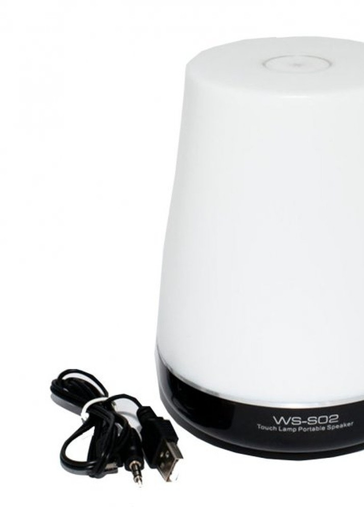 Портативна колонка WS-S02 10Вт USB, AUX, FM, Bluetooth біла (lp-30023) XPRO (254257060)