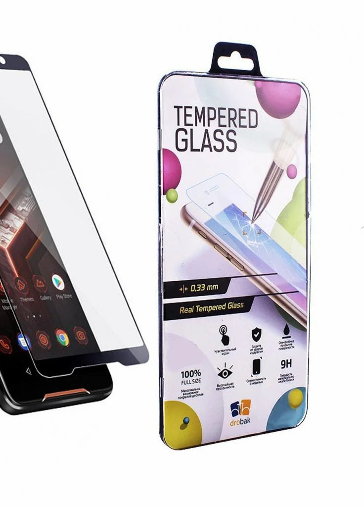 Стекло защитное Asus ROG Phone (Black) (440329) (440329) Drobak (203961317)