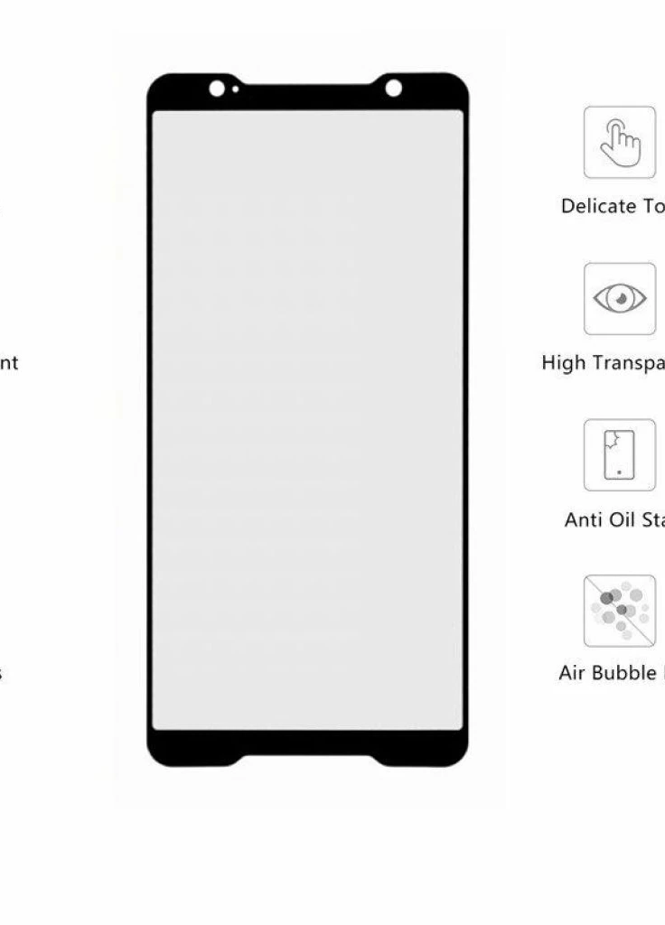 Стекло защитное Asus ROG Phone (Black) (440329) (440329) Drobak (203961317)