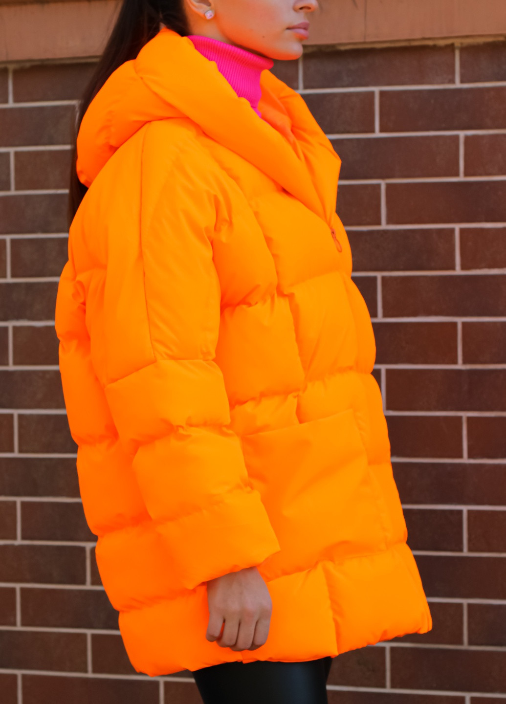 Оранжевая демисезонная куртка женская оранжевая Avrile