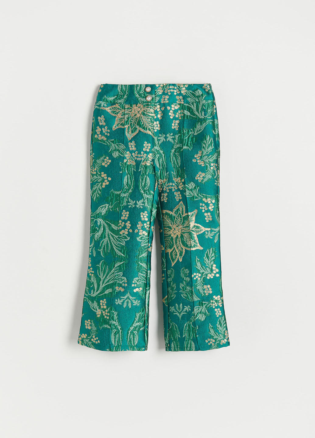 Зеленые кэжуал демисезонные прямые брюки Reserved