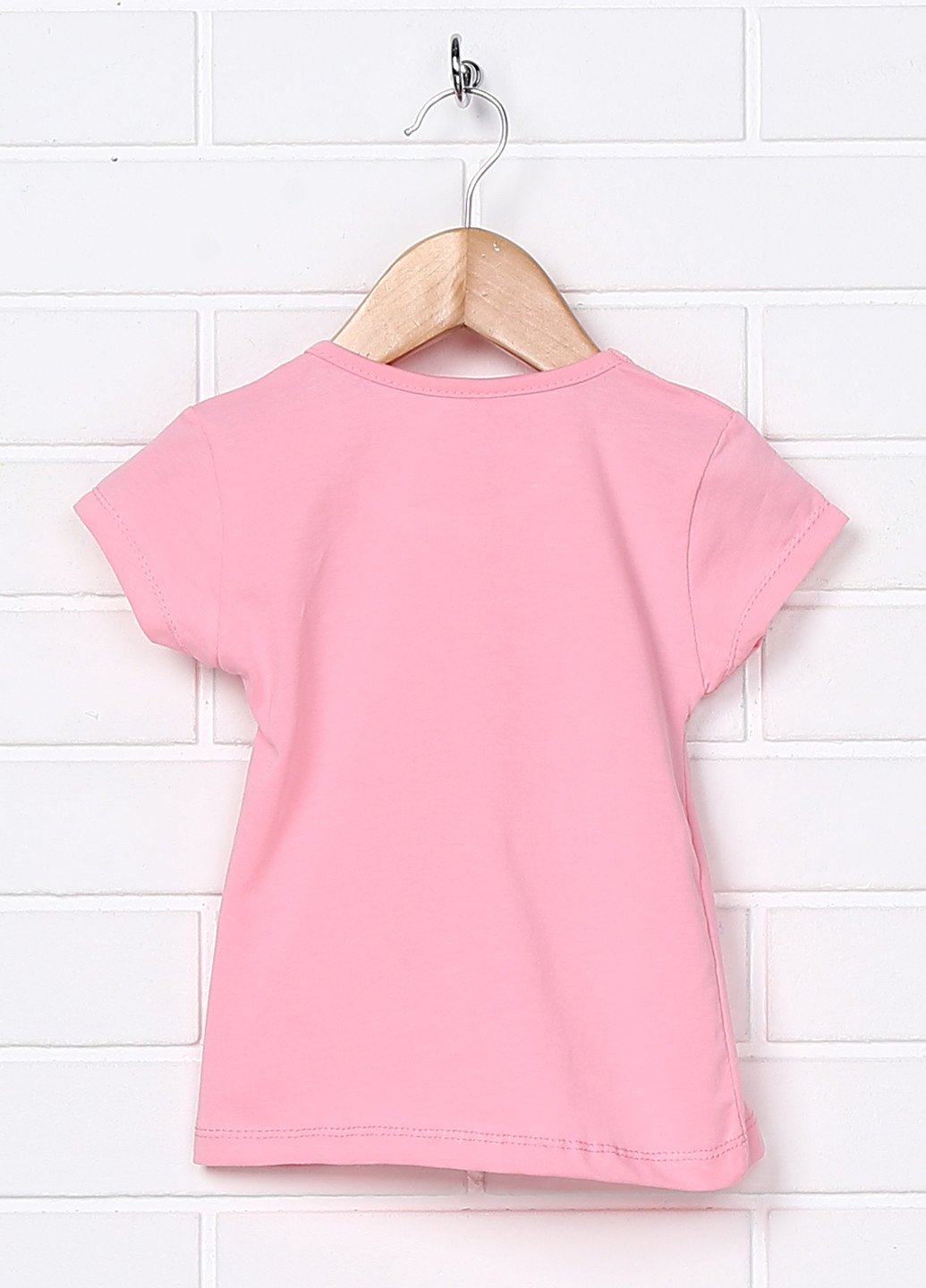 Рожева літня футболка з коротким рукавом Degacci
