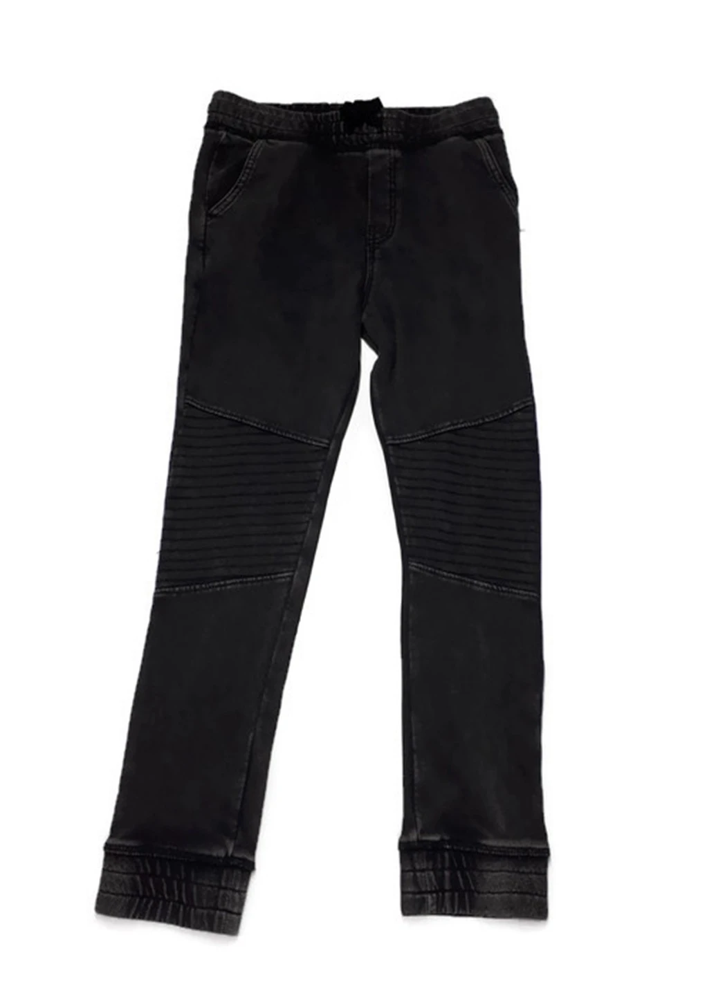 Черные кэжуал демисезонные брюки H&M