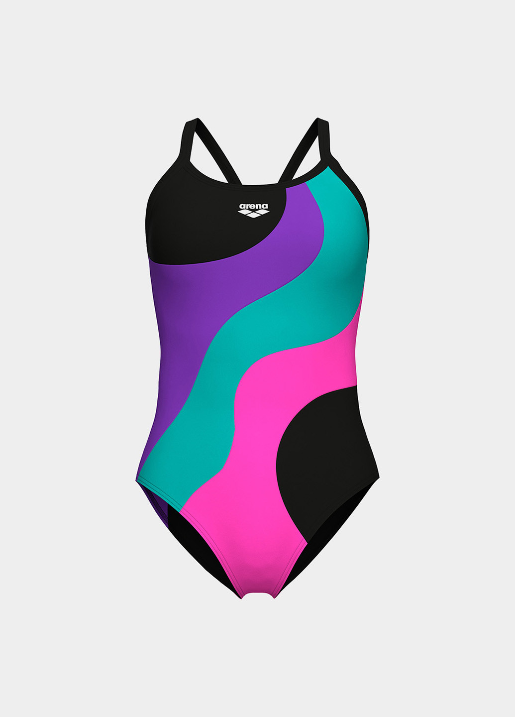 Комбінований літній купальник суцільний, майо Arena MULTI SLICES SWIMSUIT LIGHTDRO