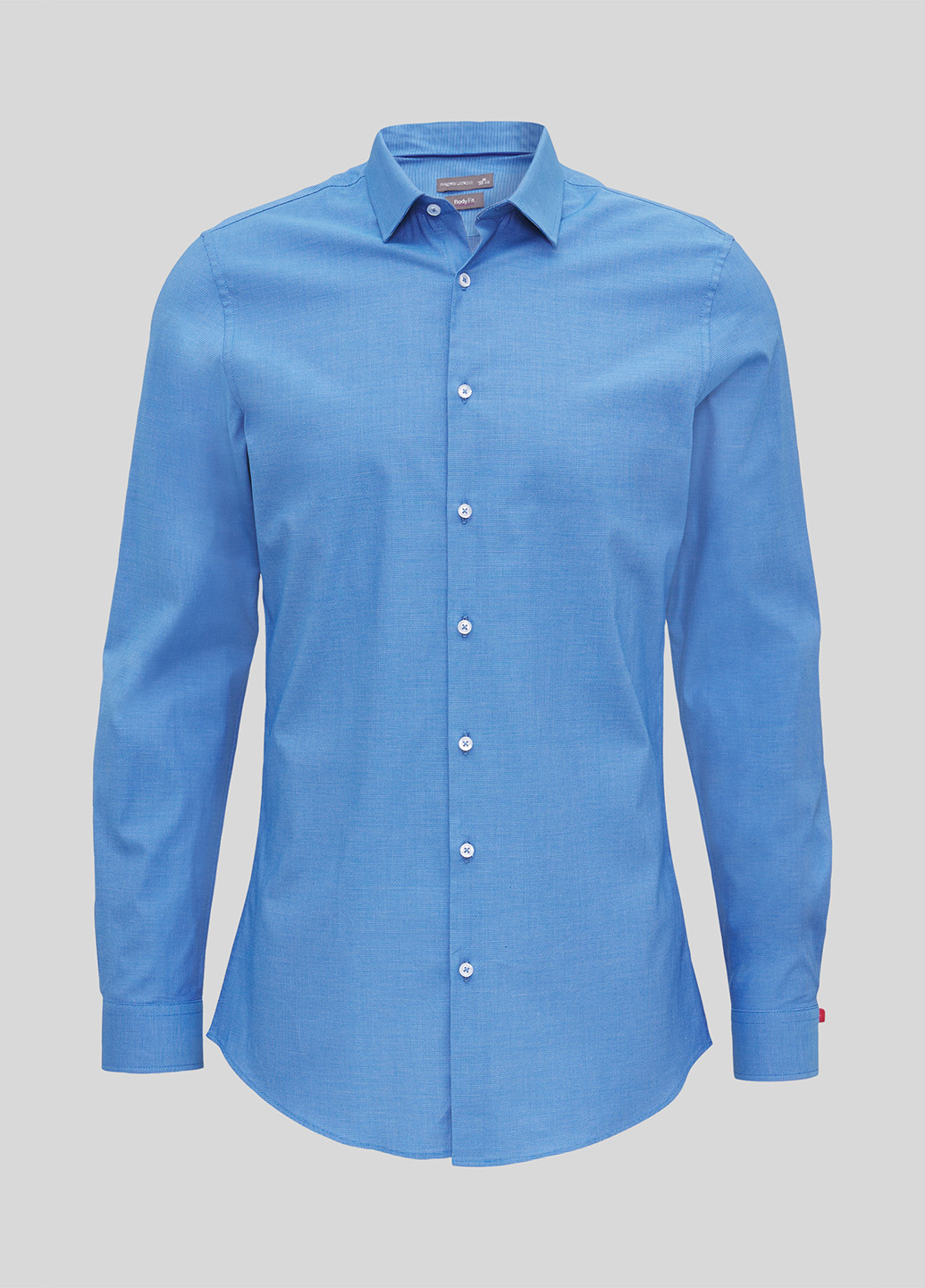 Синяя кэжуал, классическая рубашка однотонная C&A