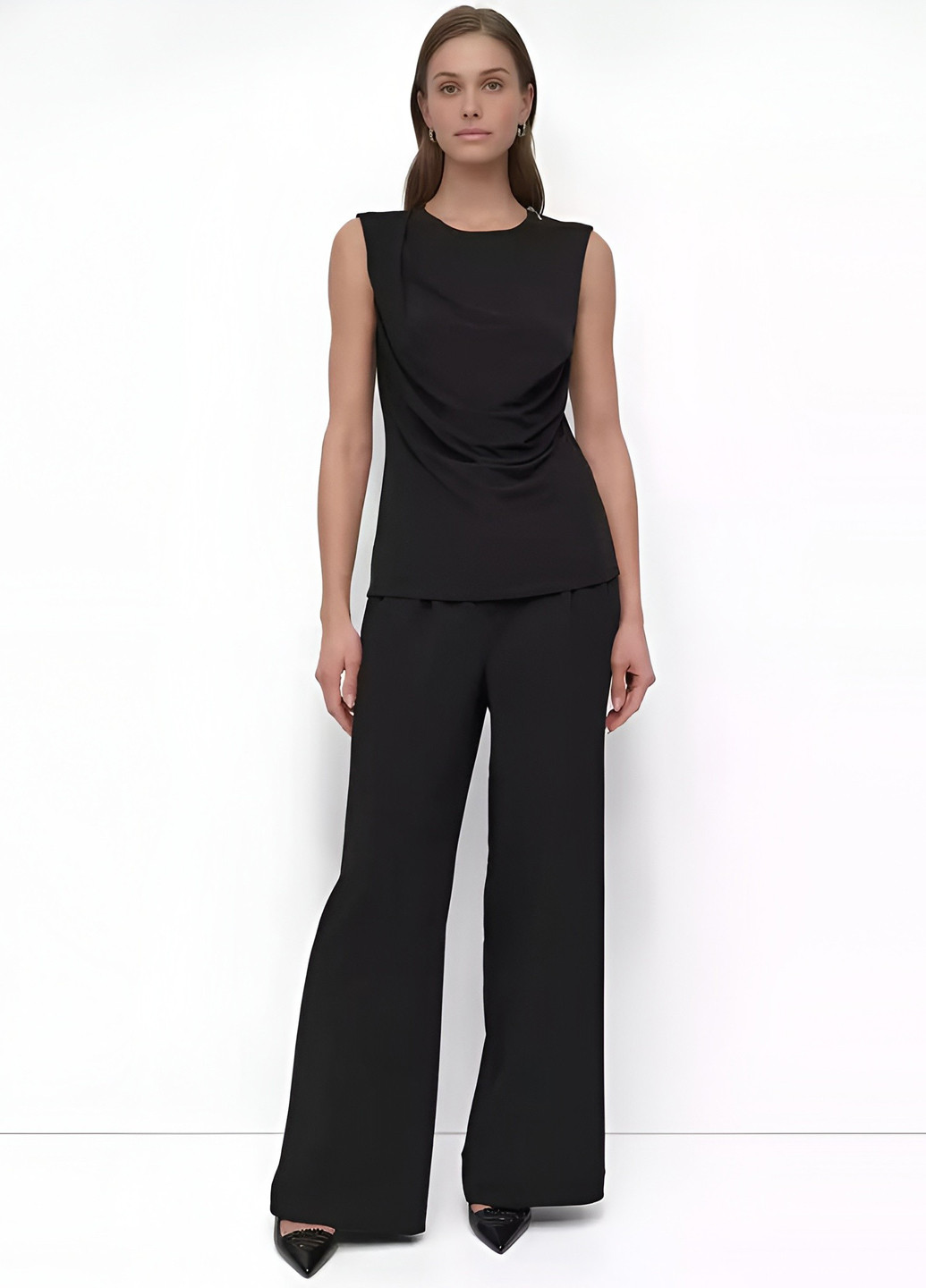 Чорна блуза DKNY