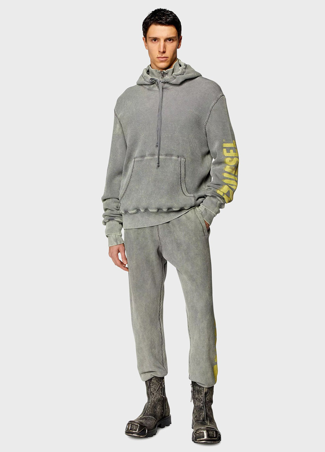 Серые праздничный демисезонные джоггеры брюки Diesel