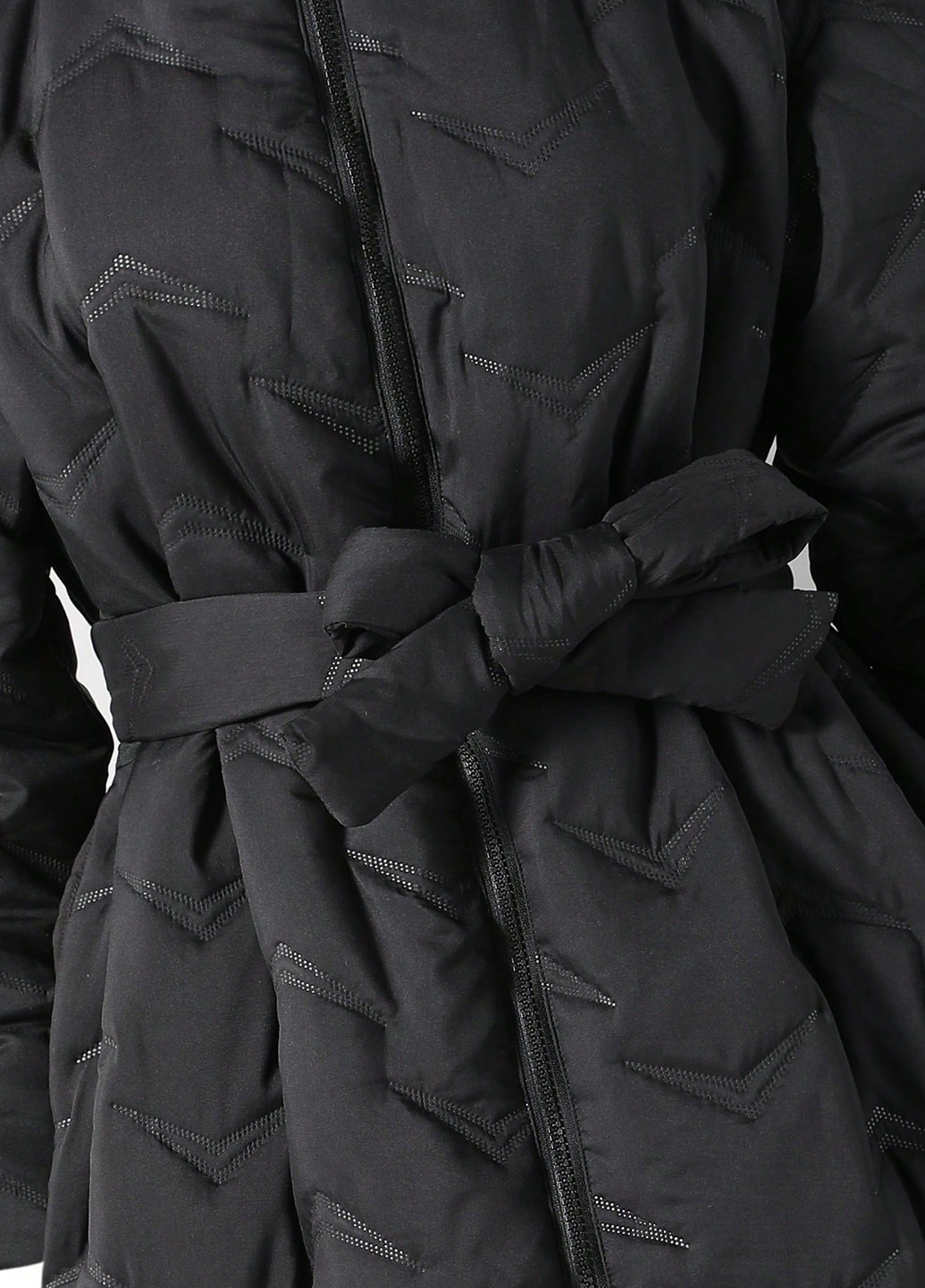 Чорне зимнє Пальто однобортне SHEIN