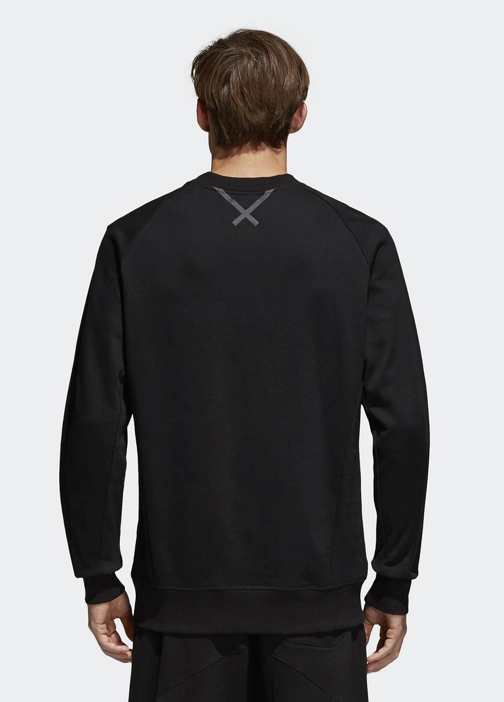 Чорний світшот adidas однотонний (75675855)