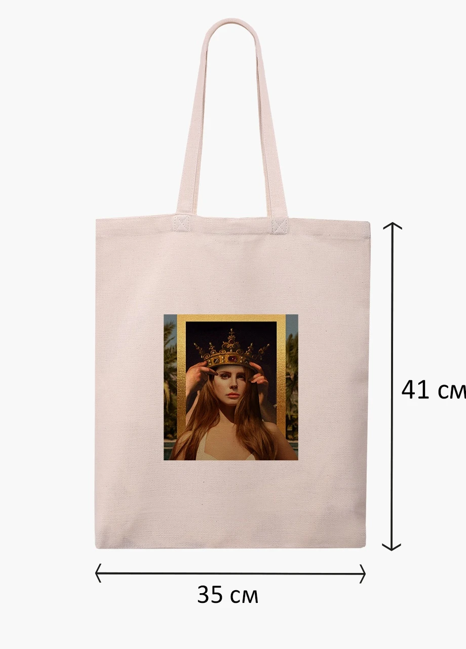 Еко сумка шоппер біла Ренесанс Лана дел Рей (Renaissance Lana Del Rey) (9227-1590-WT) Еко сумка шоппер біла 41*35 см MobiPrint (215943827)